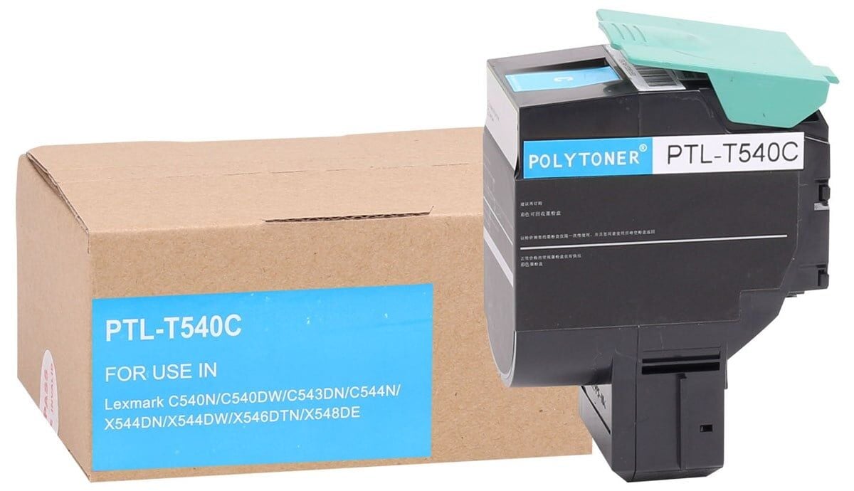 Lexmark Polytoner C540A1CG  C-540 C-543 C-544 1000Syf. Mavi Toner