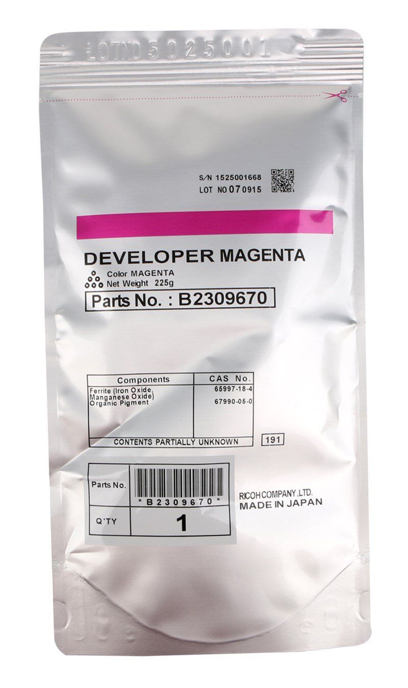 Ricoh MP-C 2500 Orjinal Kırmızı Developer MP-C 2000 3000 3500 4500 B2309670