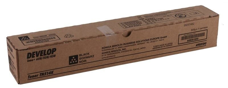 Develop TN-514 Orjinal Siyah Toner İneo +458  +558  +658  A9E81D0