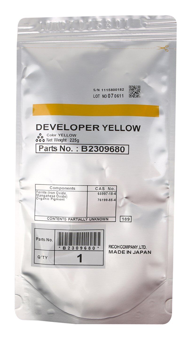 Ricoh MP-C 2500 Orjinal Sarı Developer MP-C 2000 3000 3500 4500 B2309680