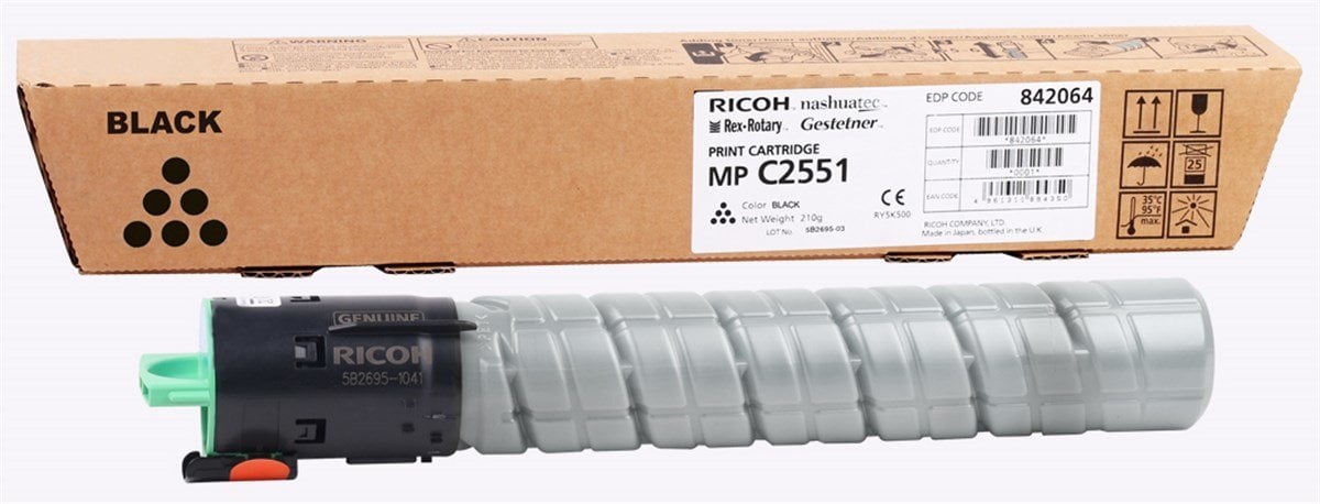 Ricoh MP-C 2051 C-2551 Orjinal Siyah Toner C-2030 C-2050 C-2550 842061
